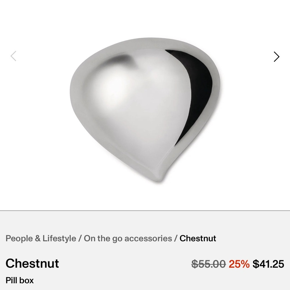 ALESSI Chestnut Pill Box - Picture 4 of 6
